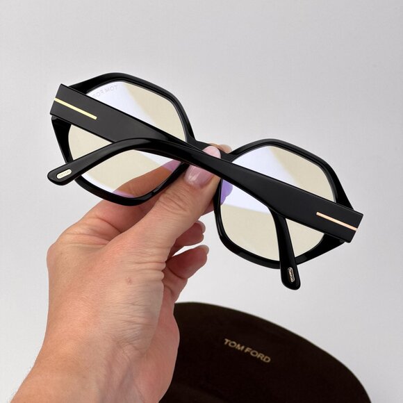 Tom Ford FT5967-B Women’s Eyeglasses – Black Round Frame | Model FT5967-B 001 - Picture 2 of 10